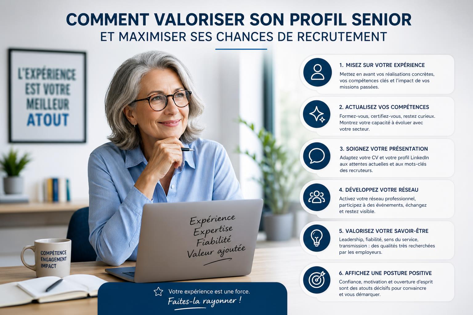 Comment valoriser son profil senior et maximiser ses chances de recrutement