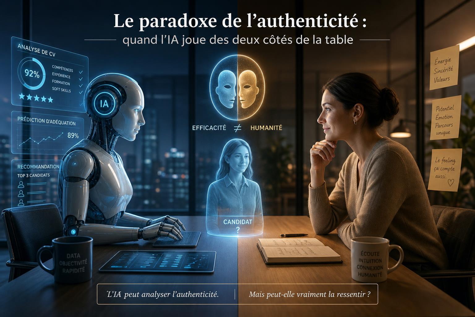 Le paradoxe de lauthenticité : quand lIA joue des deux côtés de la table