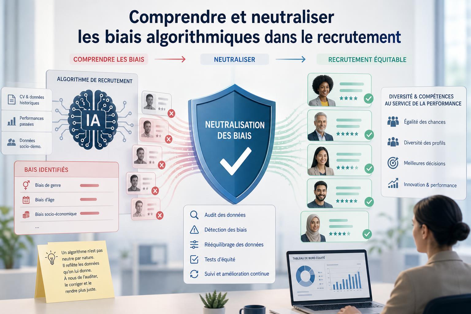 Comprendre et neutraliser les biais algorithmiques dans le recrutement