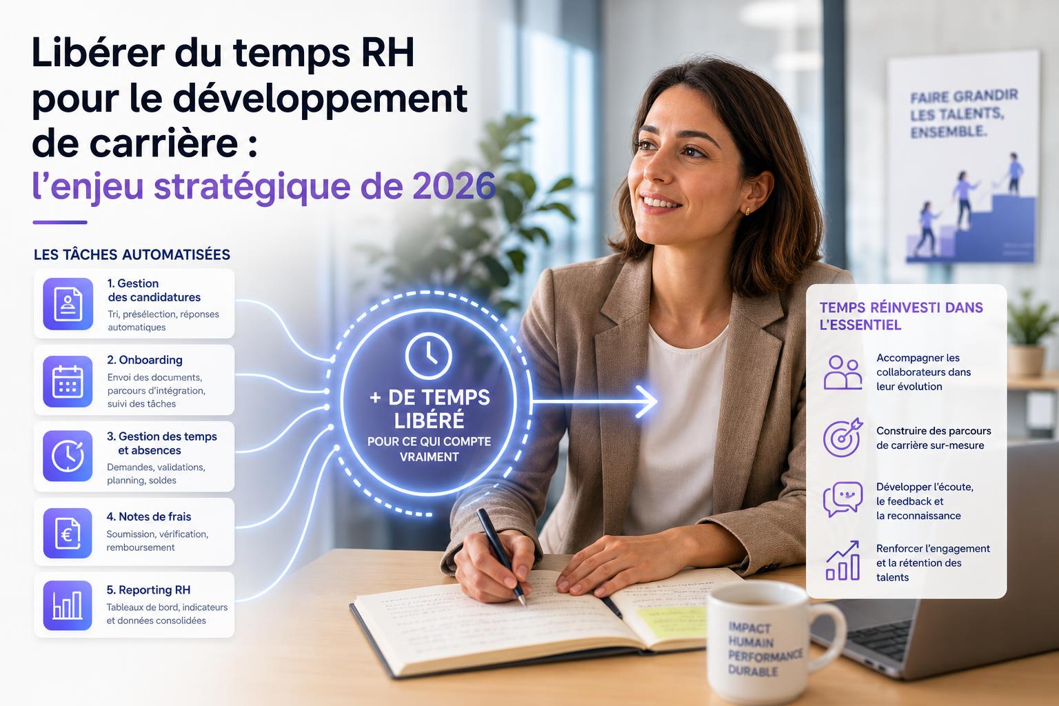 Libérer du temps RH pour le développement de carrière : lenjeu stratégique de 2026