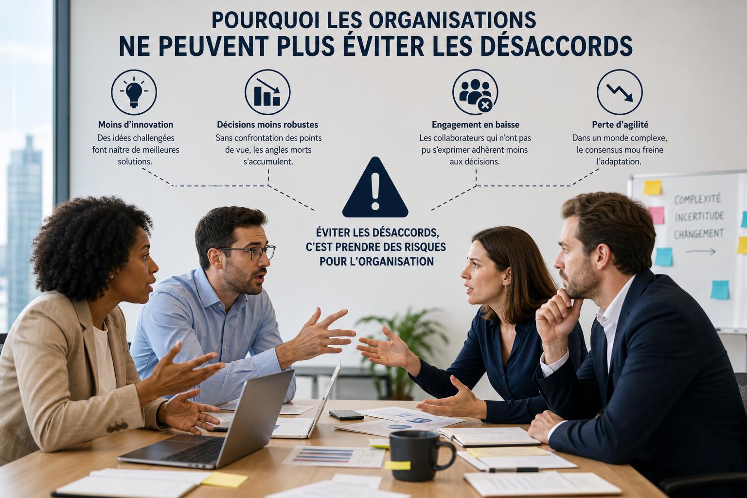 Pourquoi les organisations ne peuvent plus éviter les désaccords