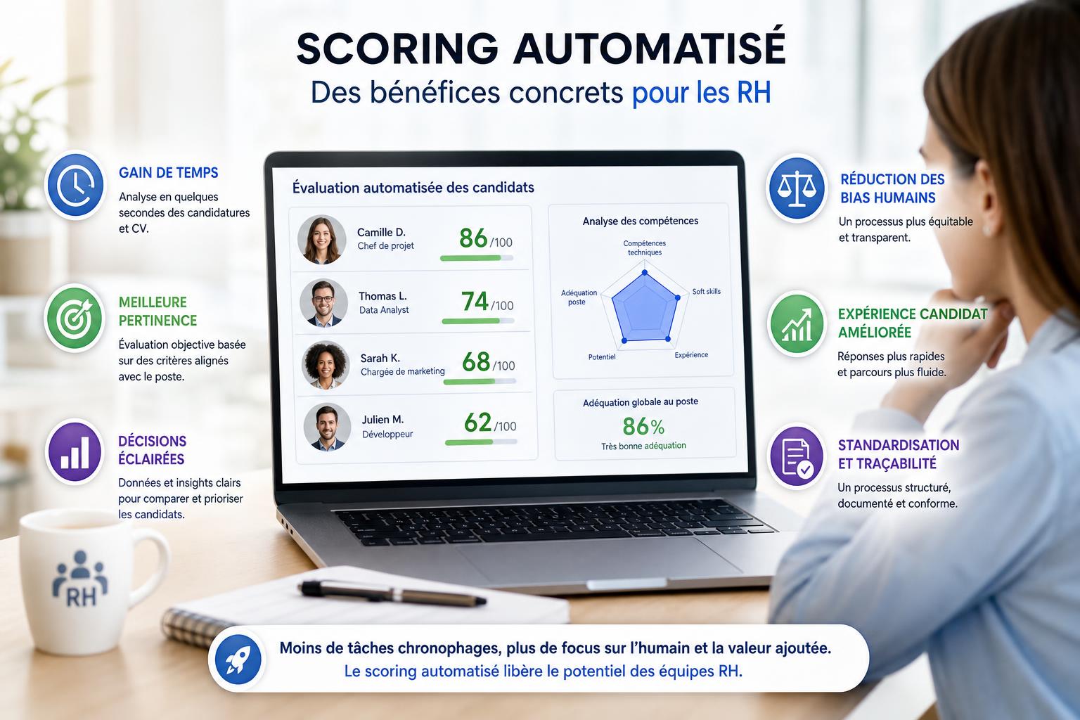 Les bénéfices concrets du scoring automatisé : ce que les RH peuvent vraiment en attendre
