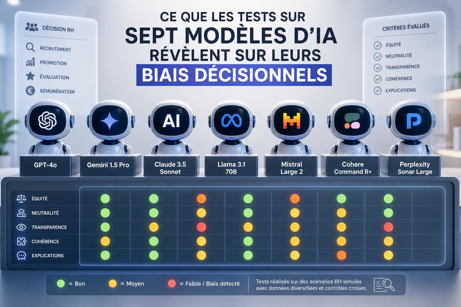 Ce que les tests sur sept modèles dIA révèlent sur leurs biais décisionnels