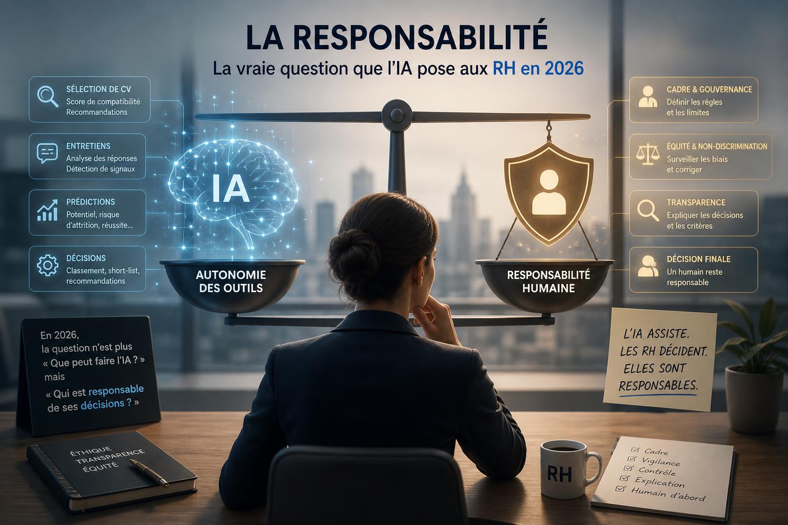 La responsabilité : la vraie question que lIA pose aux RH en 2026