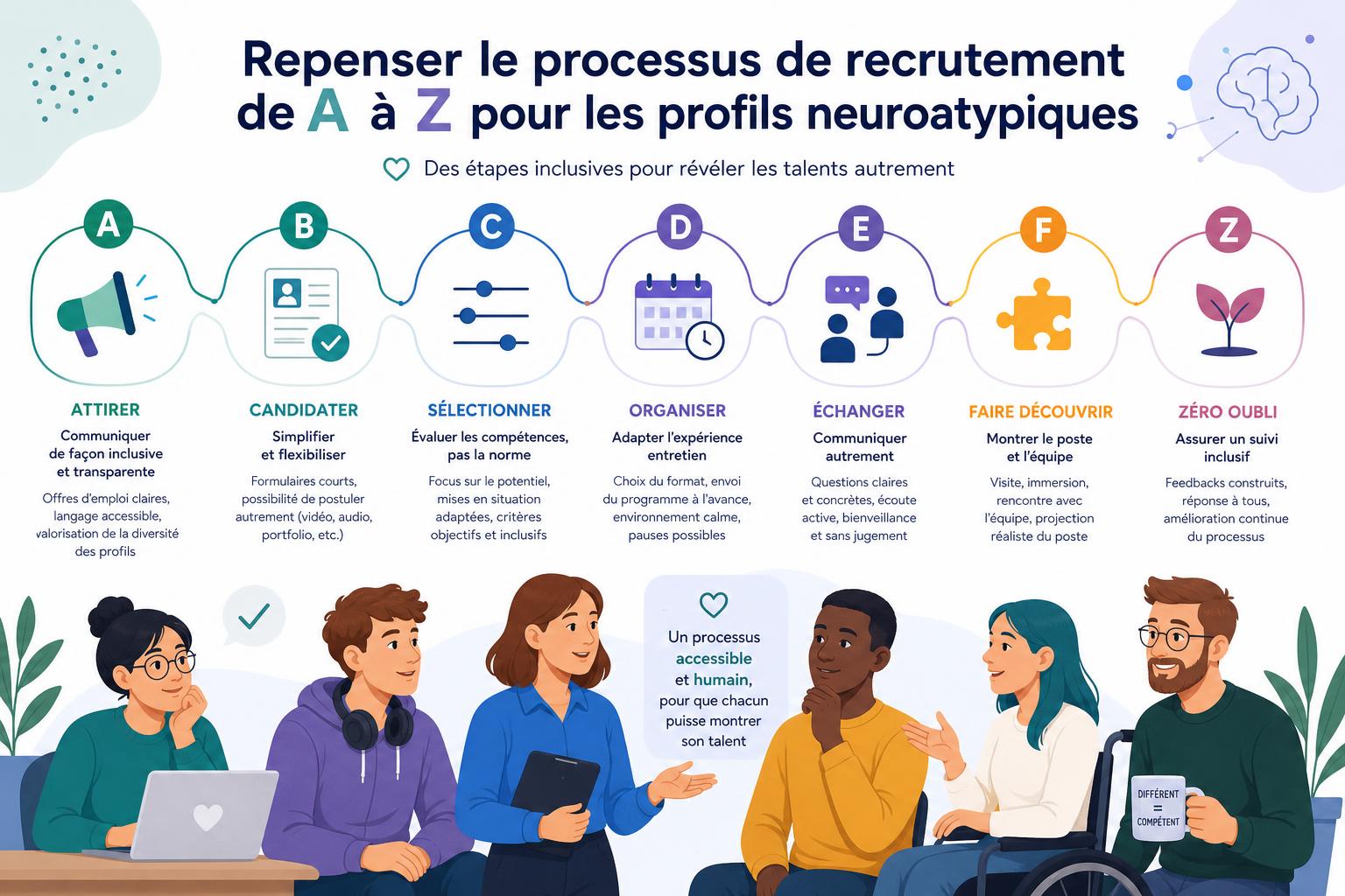 Repenser le processus de recrutement de A à Z pour les profils neuroatypiques