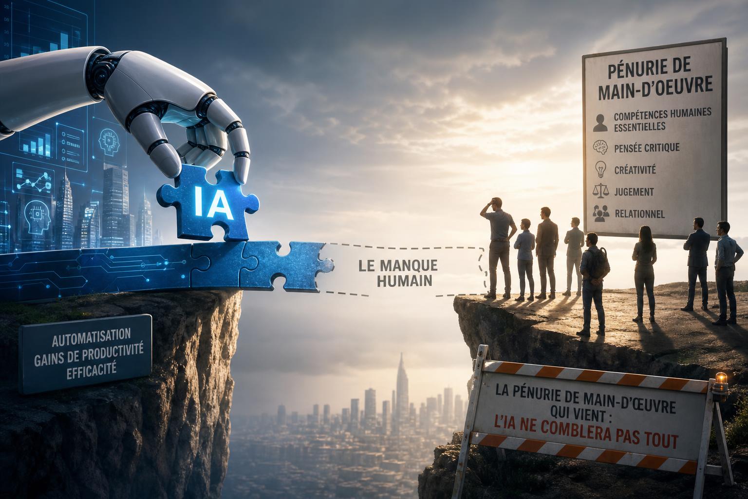 La pénurie de main-doeuvre qui vient : lIA ne comblera pas tout