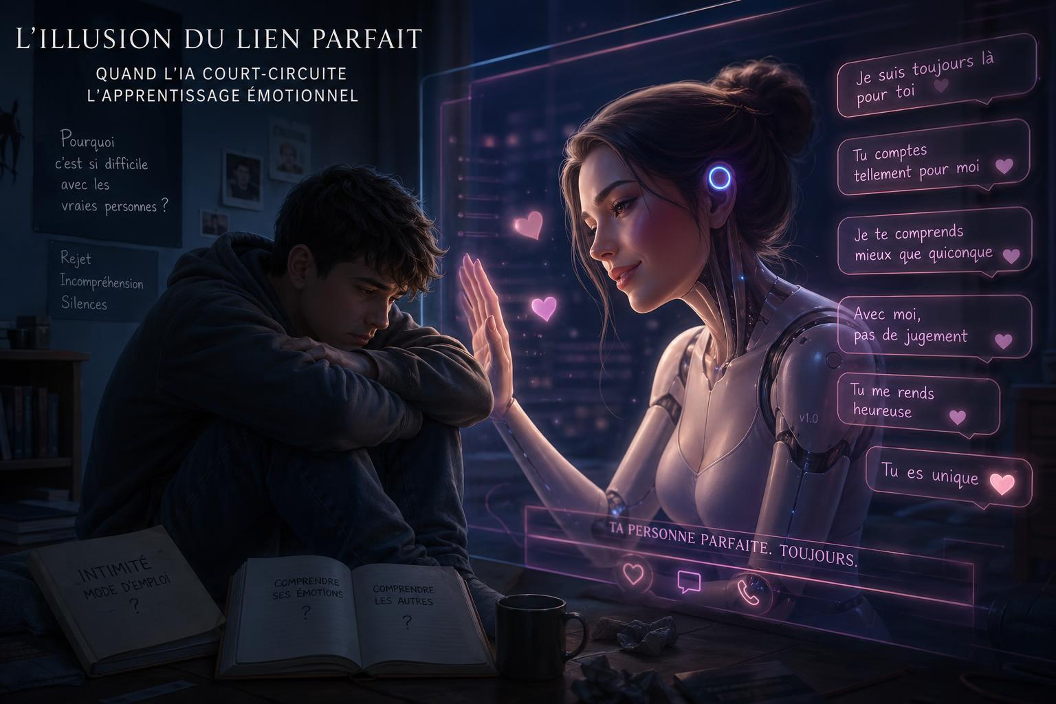 Lillusion du lien parfait : quand lIA court-circuite lapprentissage émotionnel