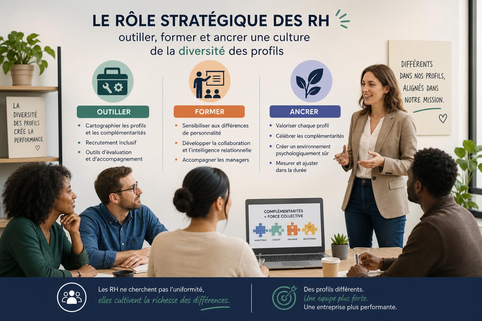 Le rôle stratégique des RH : outiller, former et ancrer une culture de la diversité des profils