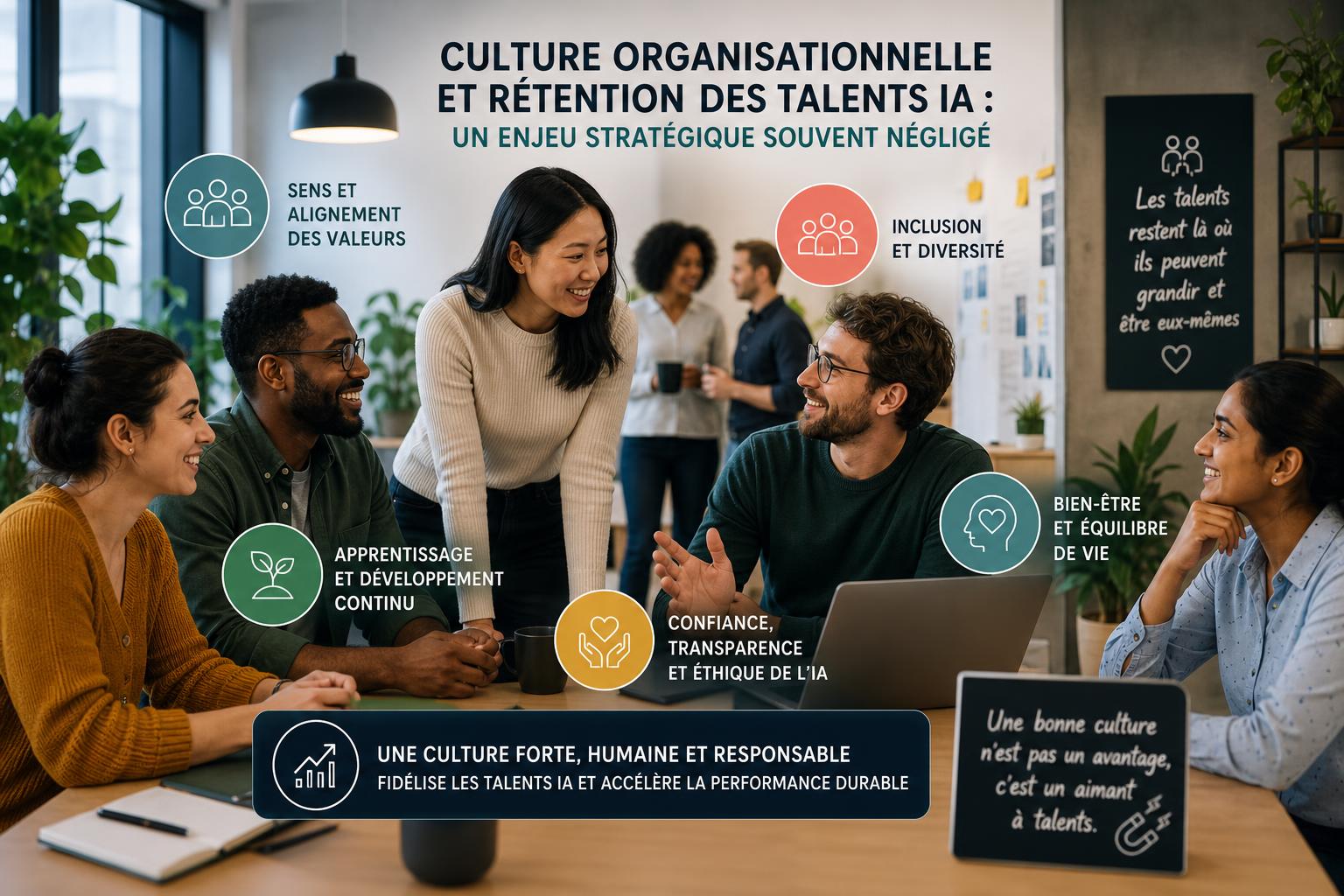 Culture organisationnelle et rétention des talents IA : un enjeu stratégique souvent négligé