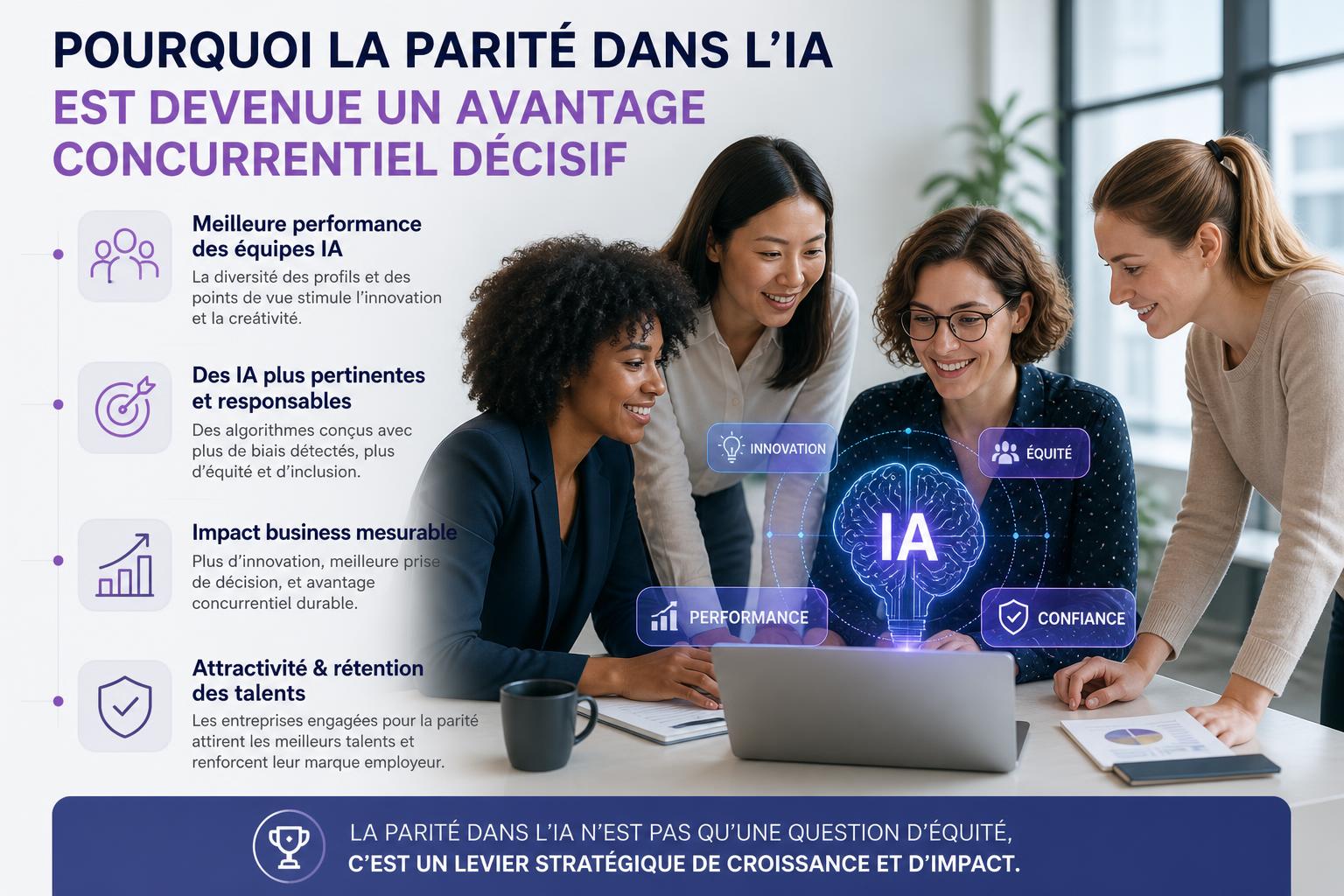 Pourquoi la parité dans lIA est devenue un avantage concurrentiel décisif