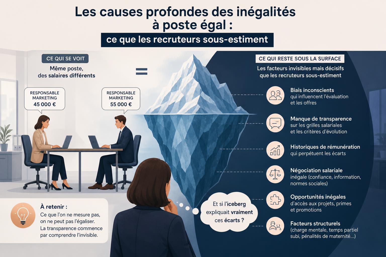Les causes profondes des inégalités à poste égal : ce que les recruteurs sous-estiment
