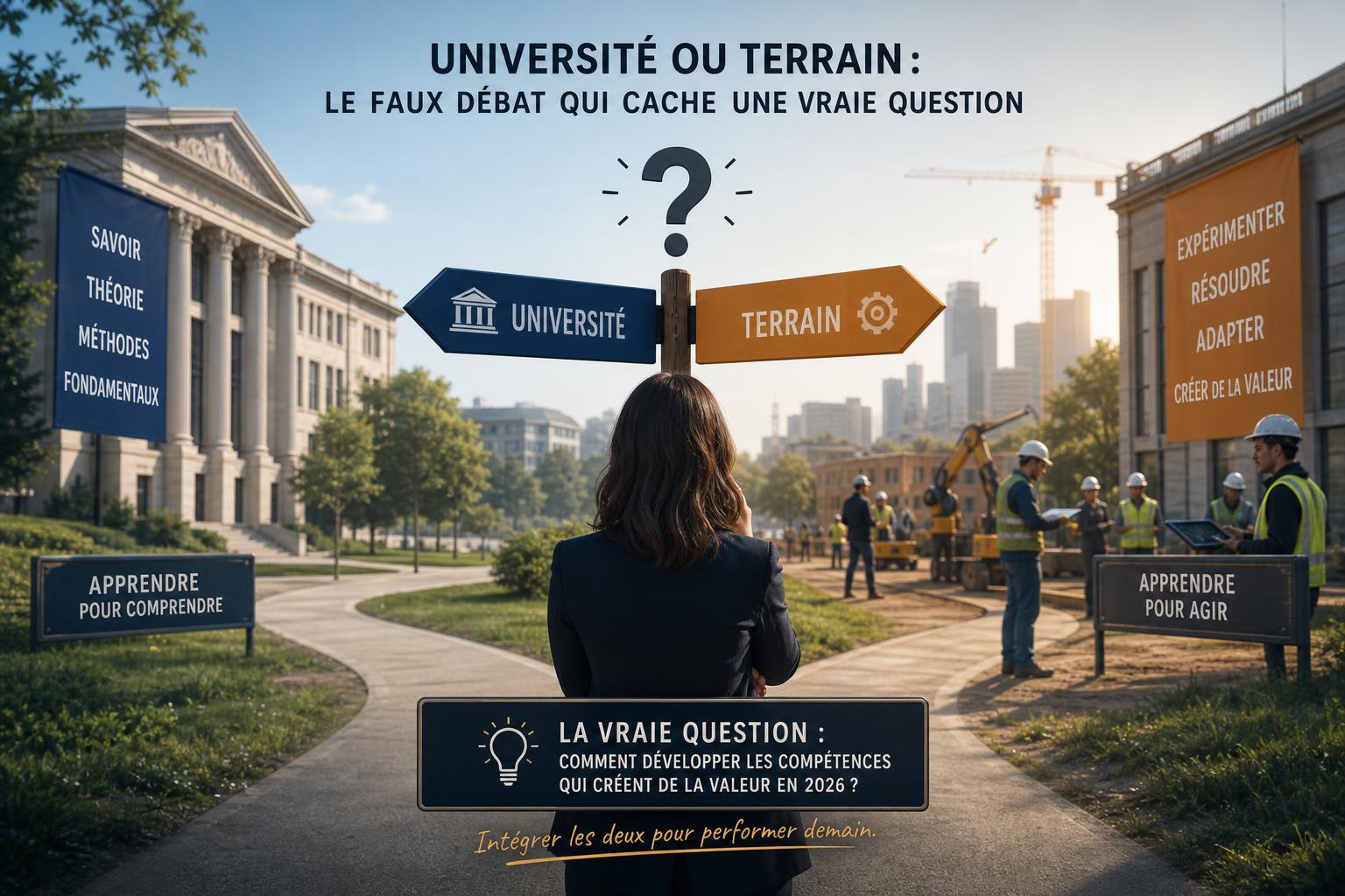 Université ou terrain : le faux débat qui cache une vraie question