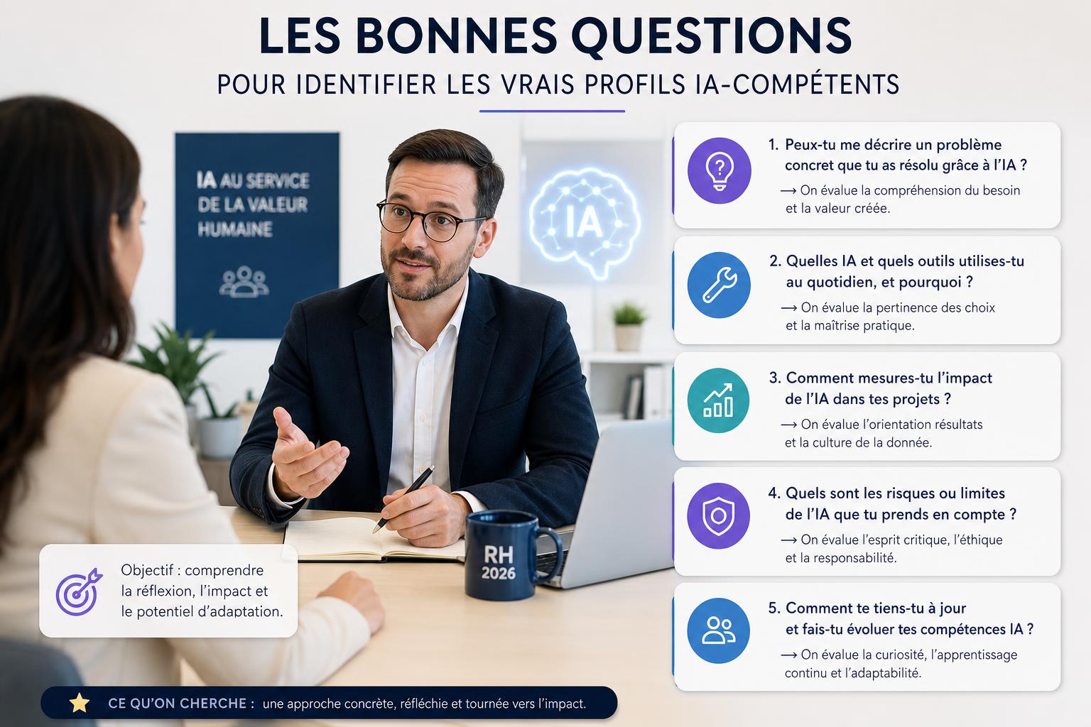 Les bonnes questions pour identifier les vrais profils IA-compétents