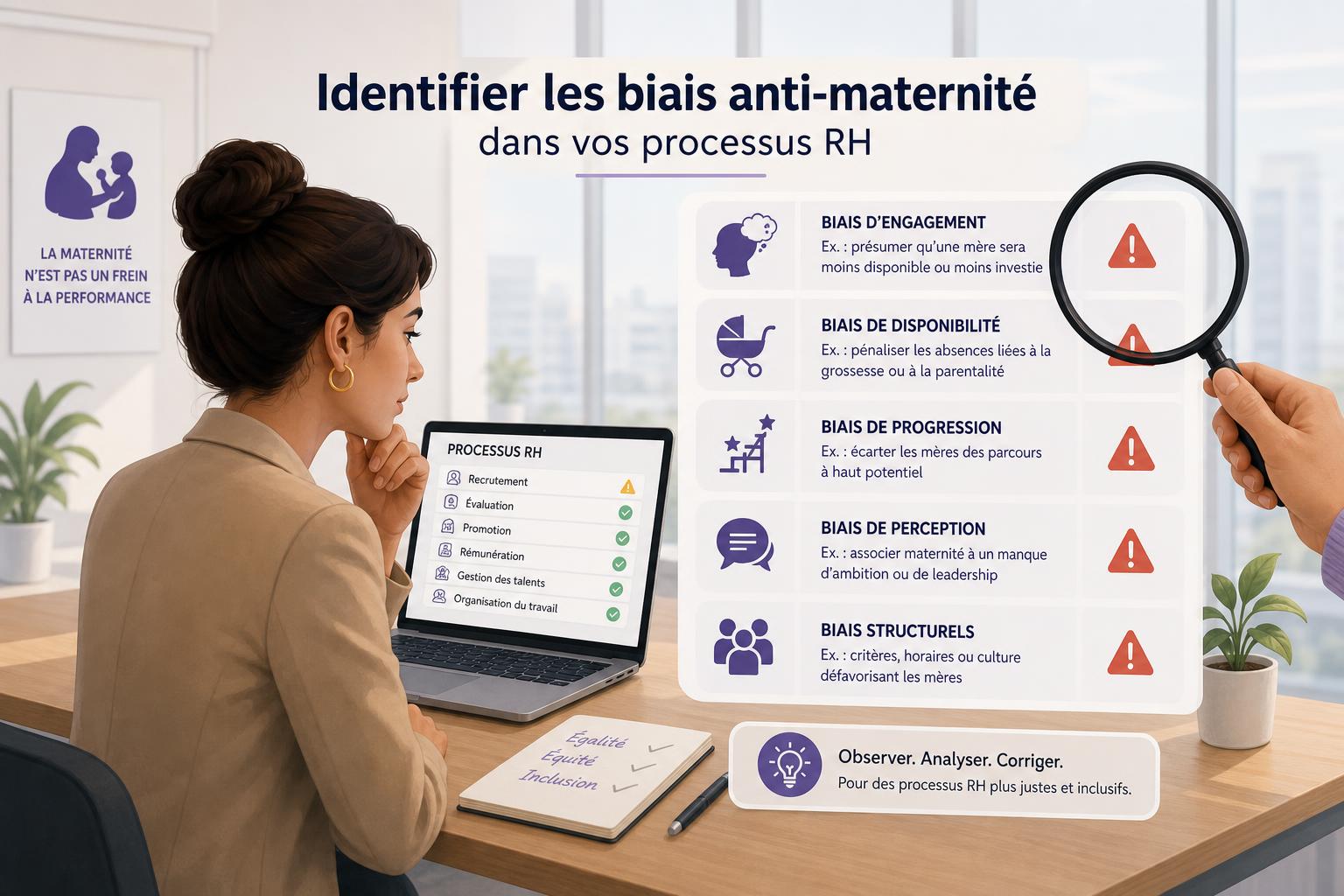 Identifier les biais anti-maternité dans vos processus RH