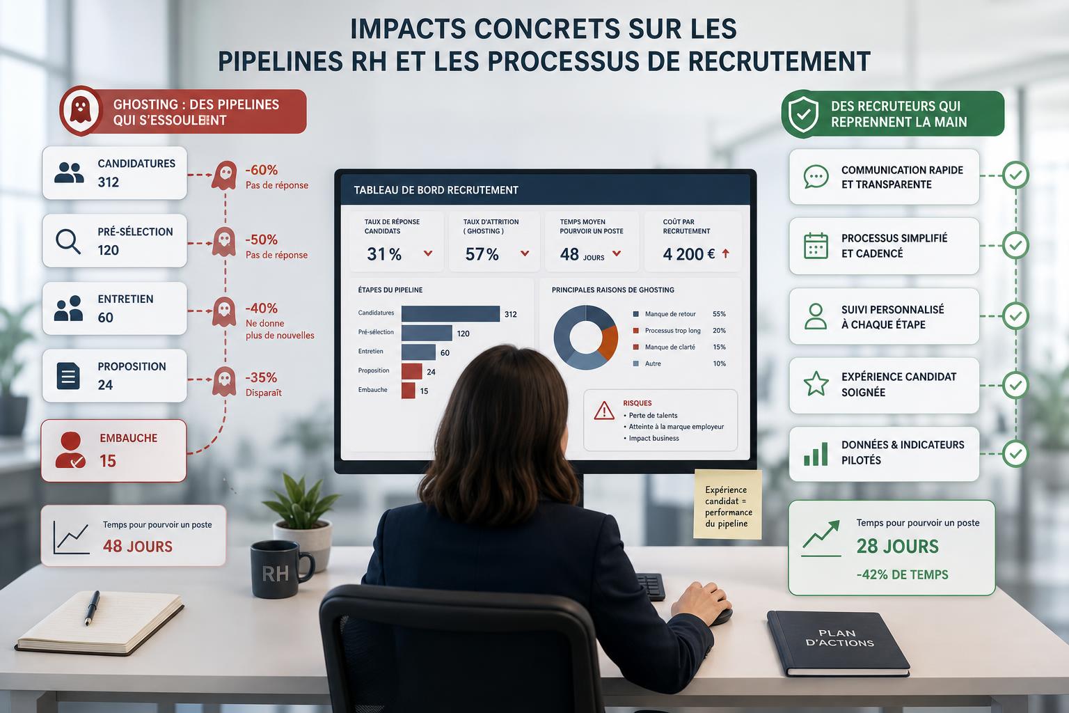 Impacts concrets sur les pipelines RH et les processus de recrutement
