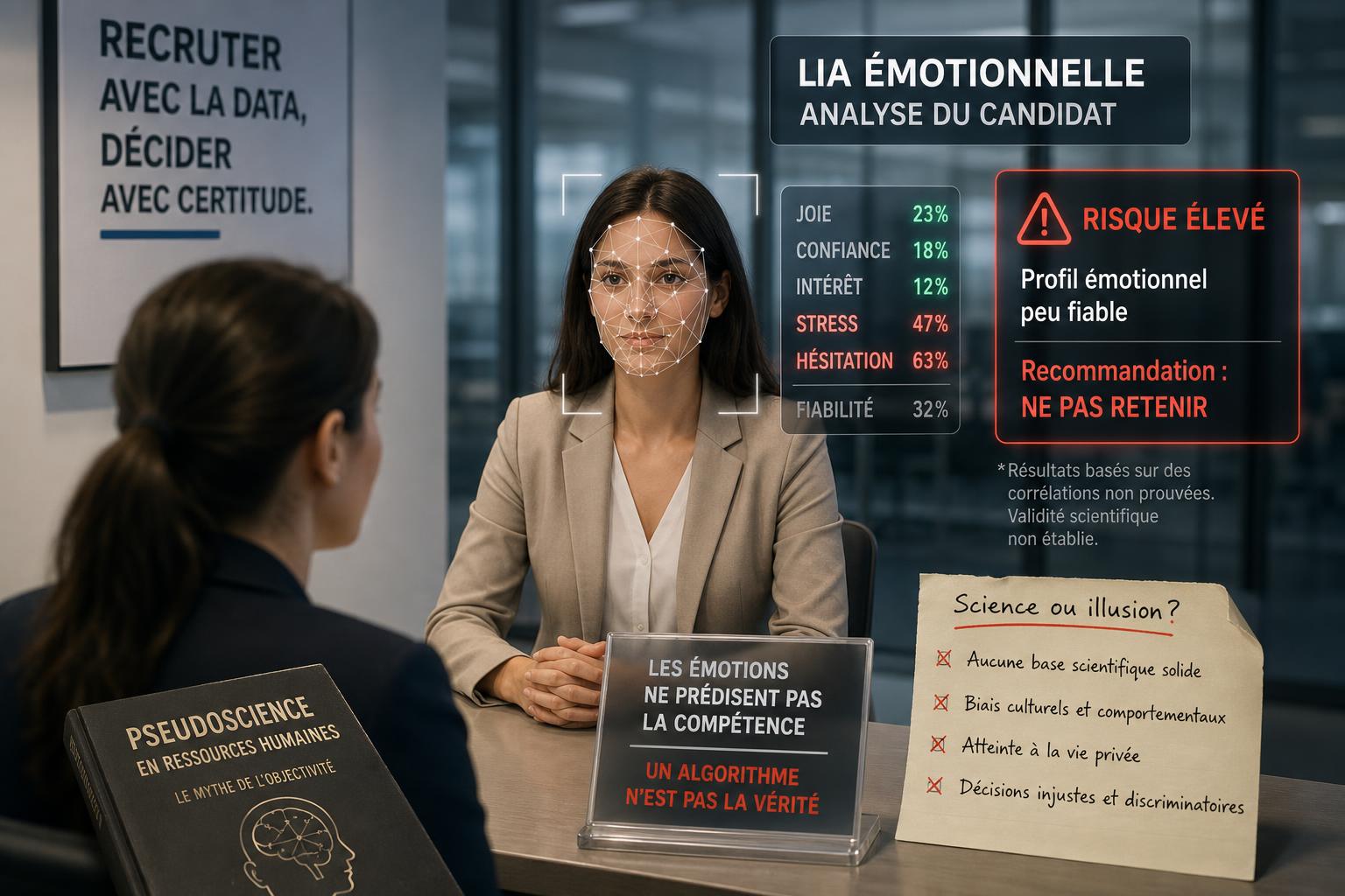 LIA émotionnelle dans le recrutement : quand la pseudoscience sinvite en entreprise