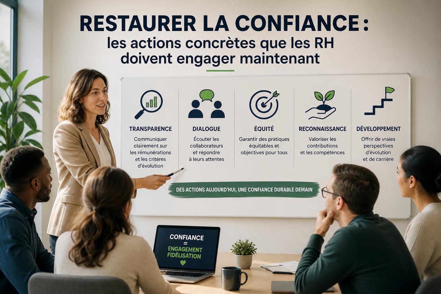 Restaurer la confiance : les actions concrètes que les RH doivent engager maintenant