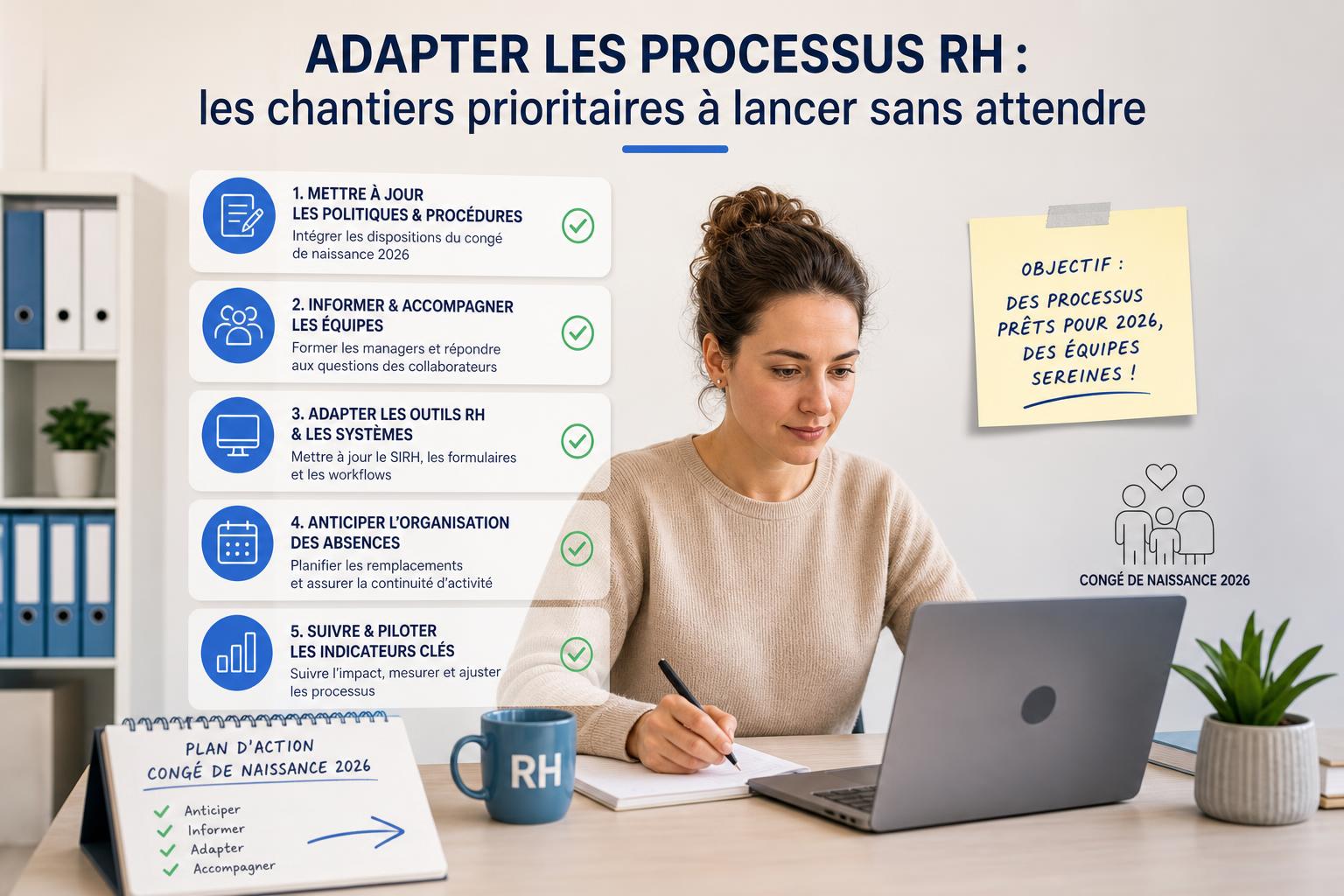 Adapter les processus RH : les chantiers prioritaires à lancer sans attendre