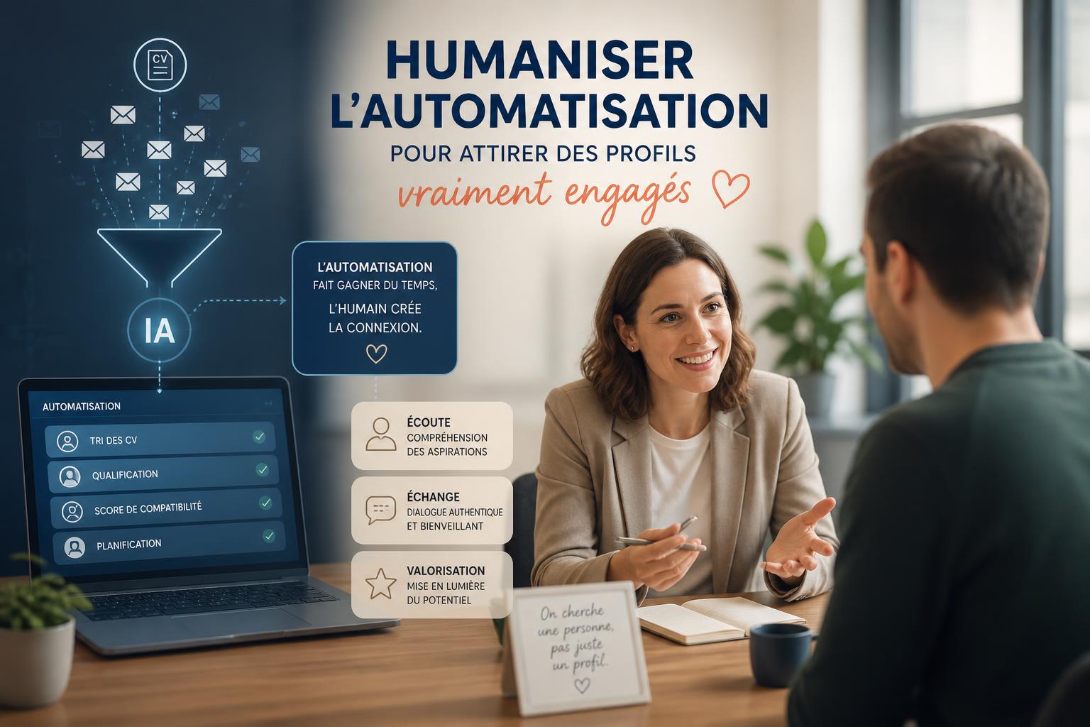 Humaniser lautomatisation pour attirer des profils vraiment engagés