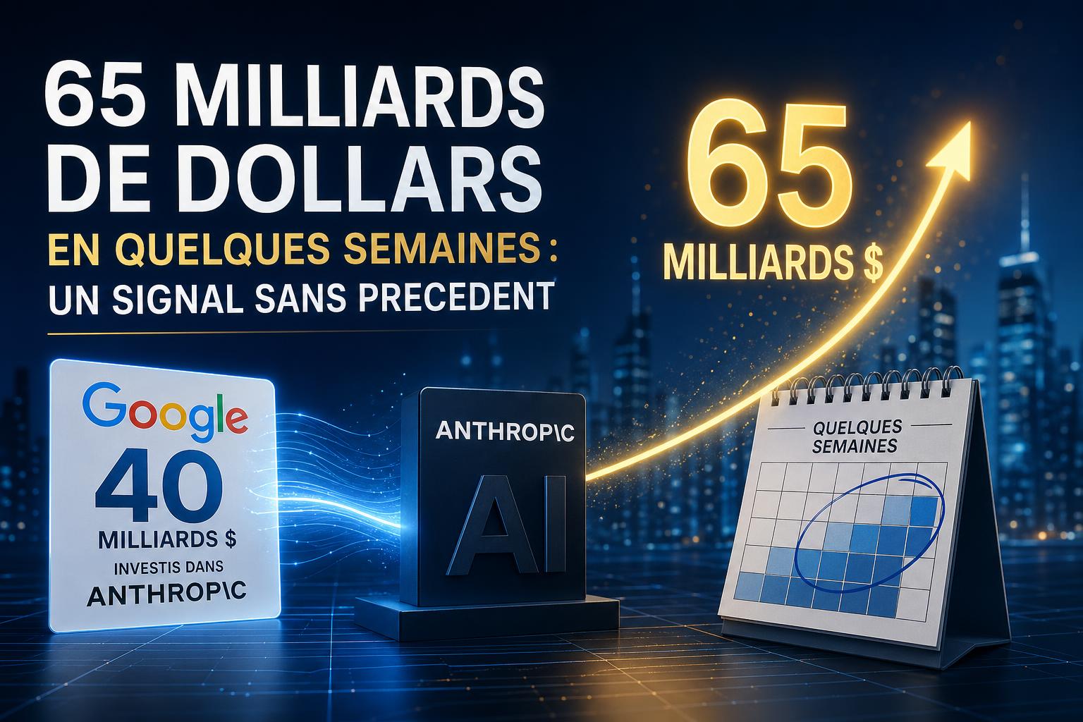 65 milliards de dollars en quelques semaines : un signal sans precedent