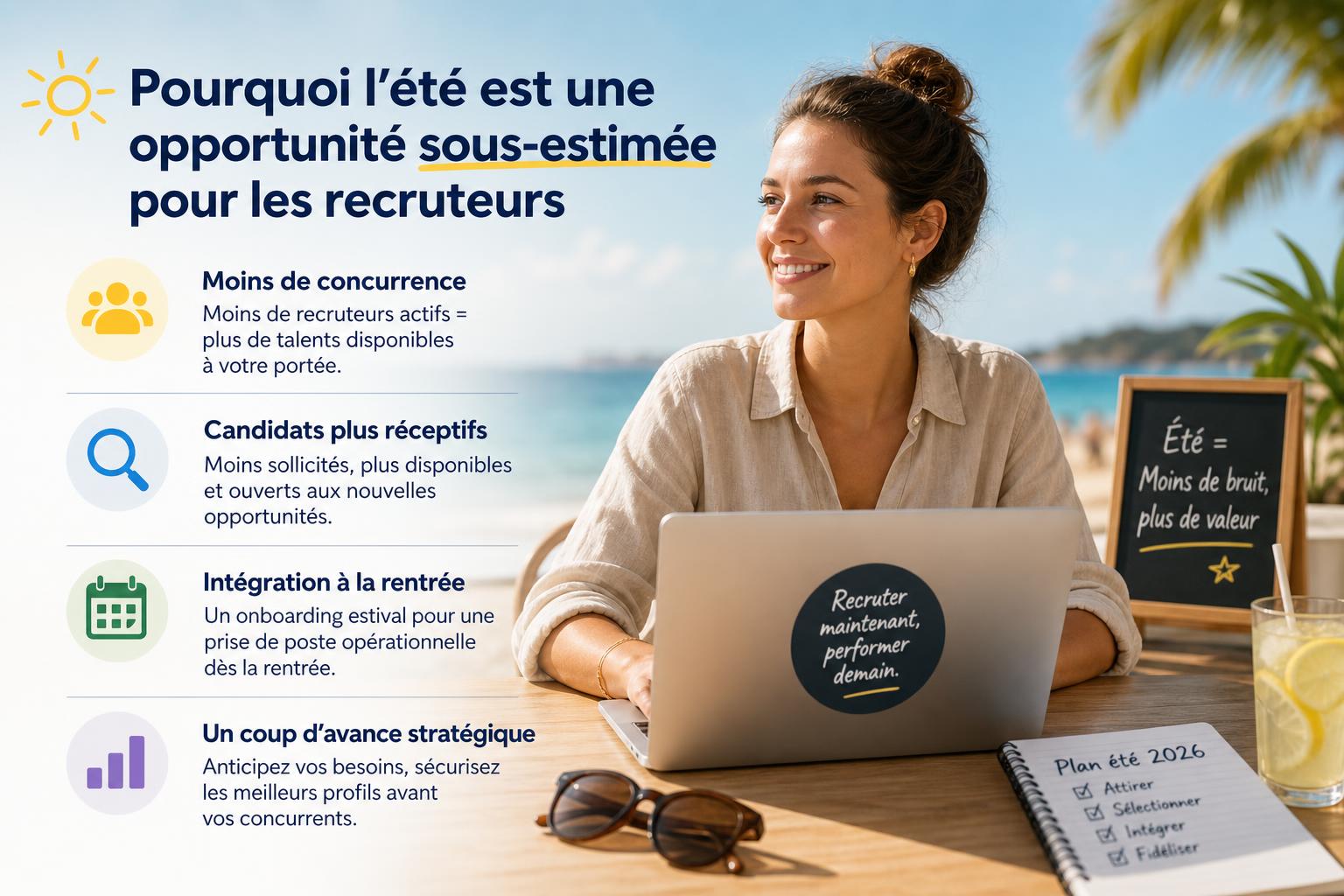 Pourquoi lété est une opportunité sous-estimée pour les recruteurs