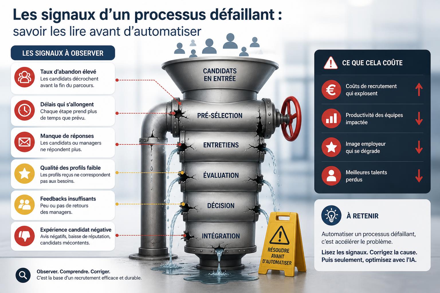 Les signaux dun processus défaillant : savoir les lire avant dautomatiser