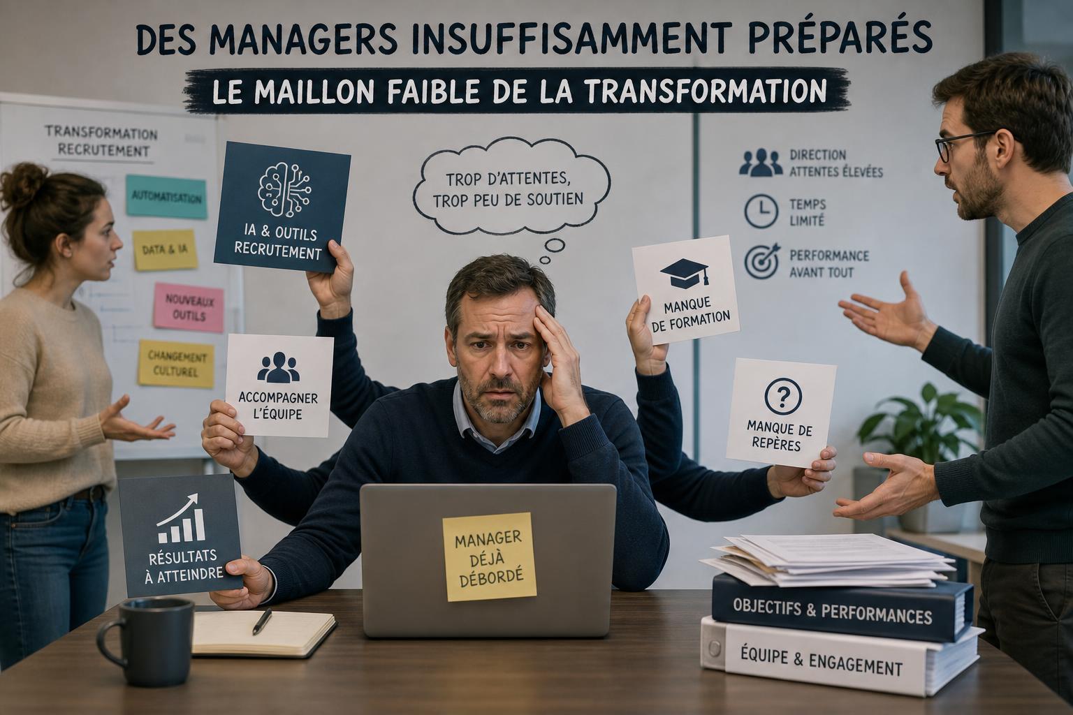 Des managers insuffisamment préparés : le maillon faible de la transformation