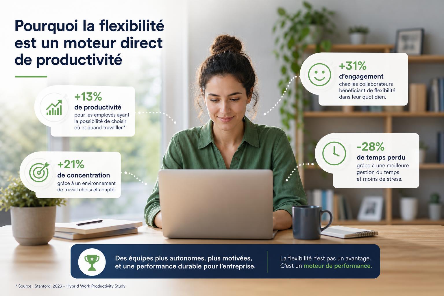 Pourquoi la flexibilité est un moteur direct de productivité