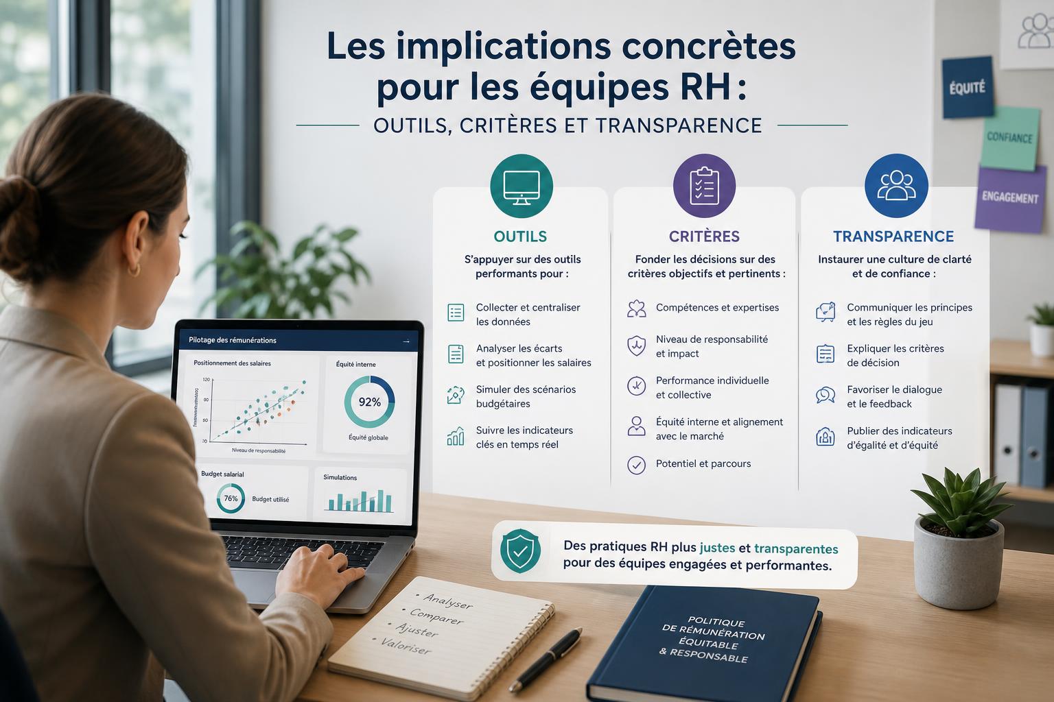 Les implications concrètes pour les équipes RH : outils, critères et transparence