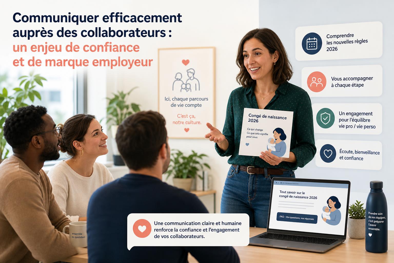 Communiquer efficacement auprès des collaborateurs : un enjeu de confiance et de marque employeur
