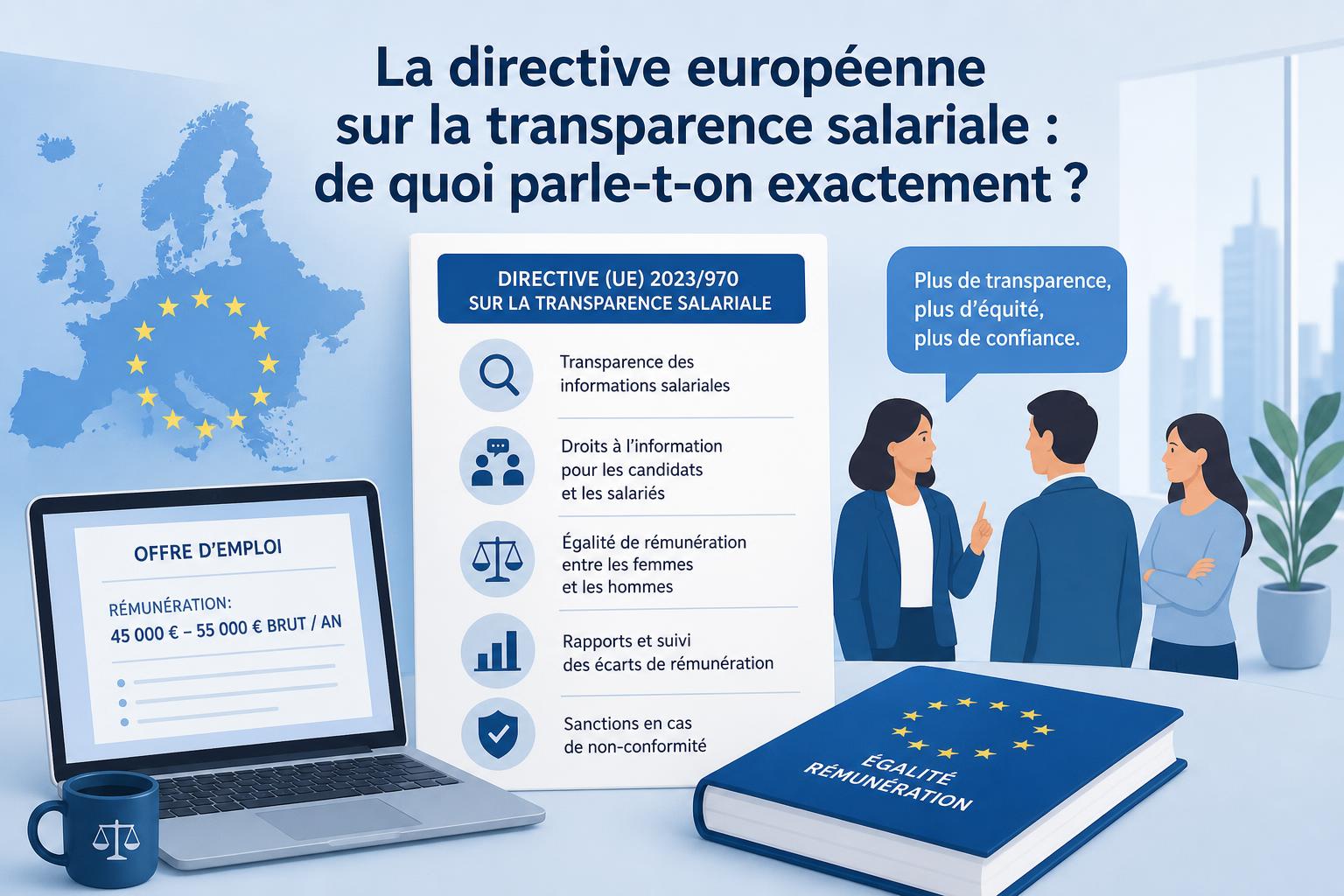 La directive européenne sur la transparence salariale : de quoi parle-t-on exactement ?