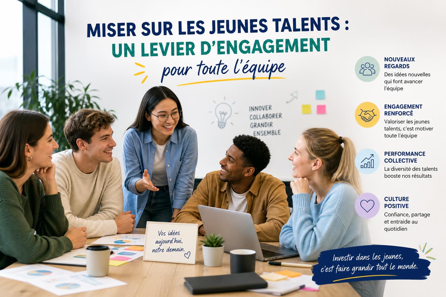 Miser sur les jeunes talents : un levier dengagement pour toute léquipe