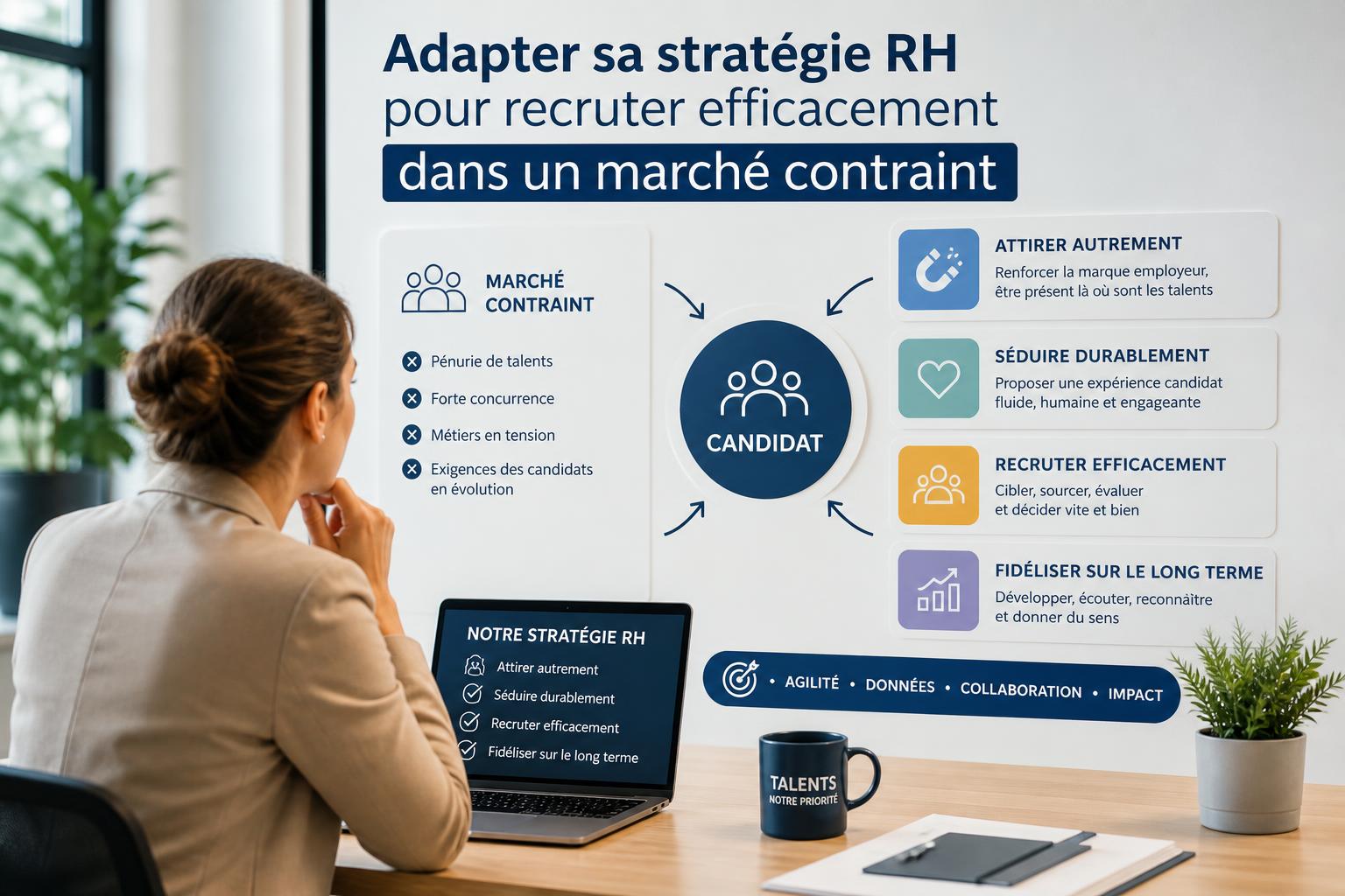 Adapter sa stratégie RH pour recruter efficacement dans un marché contraint