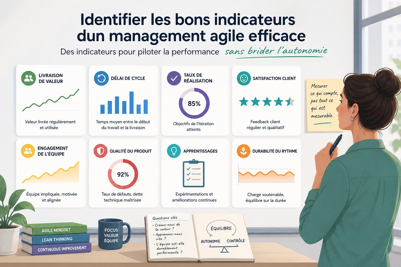 Identifier les bons indicateurs dun management agile efficace