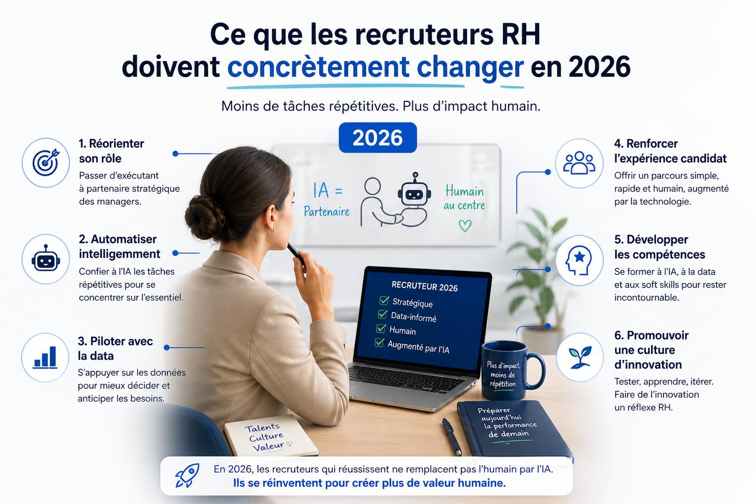 Ce que les recruteurs RH doivent concrètement changer en 2026