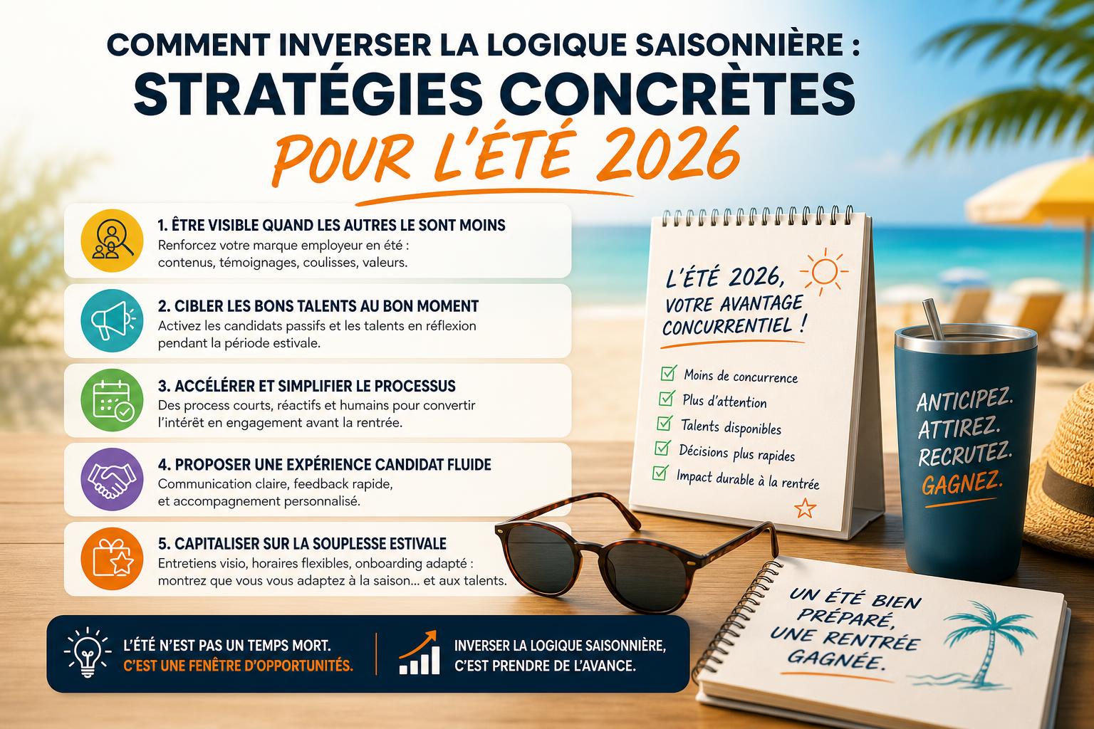Comment inverser la logique saisonnière : stratégies concrètes pour lété 2026