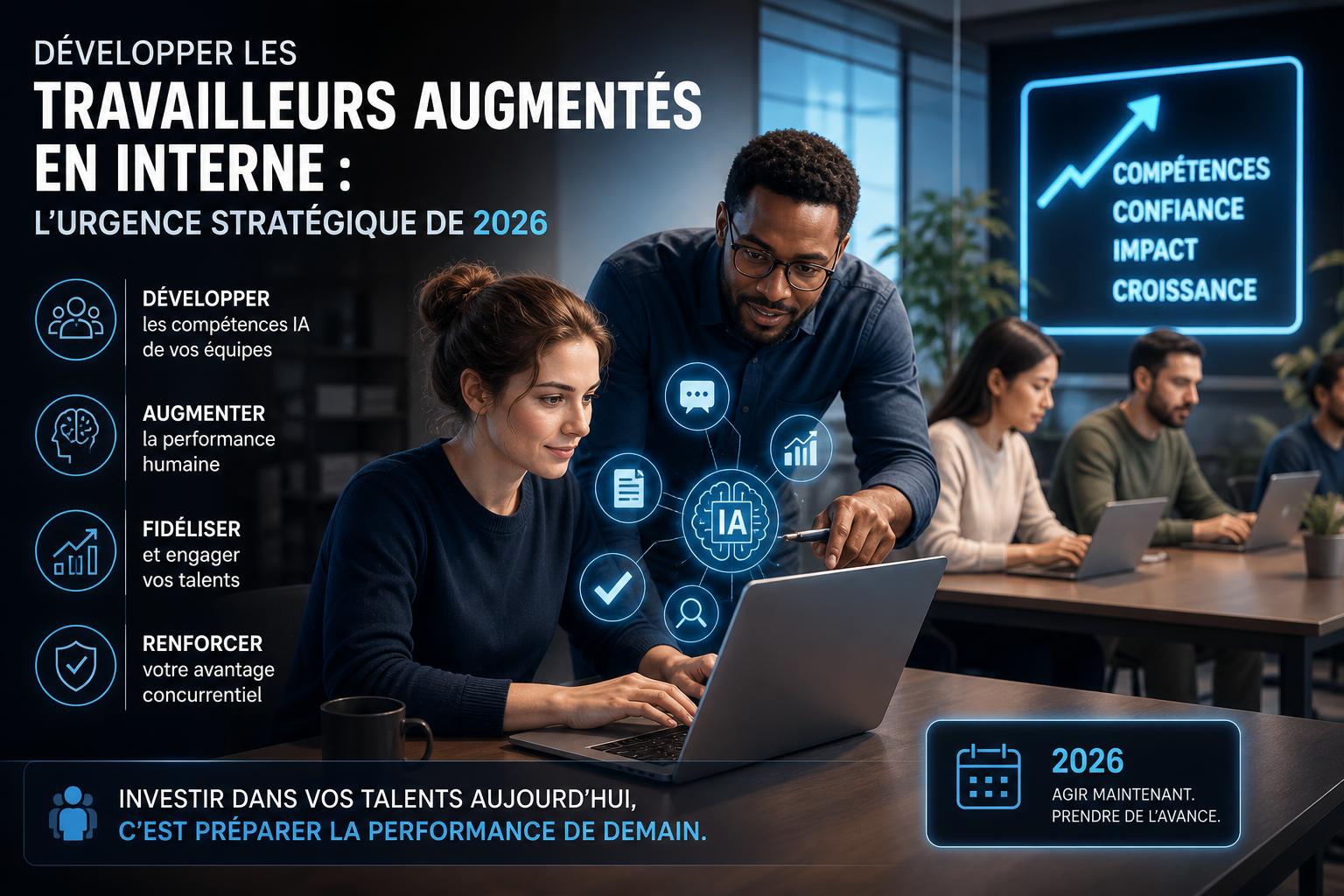 Développer les travailleurs augmentés en interne : lurgence stratégique de 2026