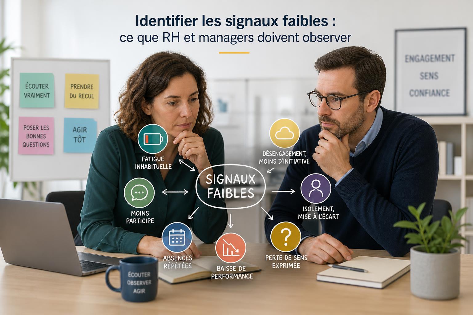 Identifier les signaux faibles : ce que RH et managers doivent observer