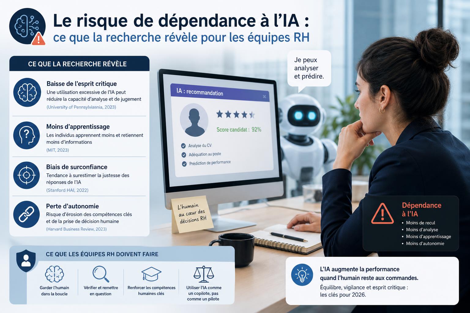 Le risque de dépendance à lIA : ce que la recherche révèle pour les équipes RH