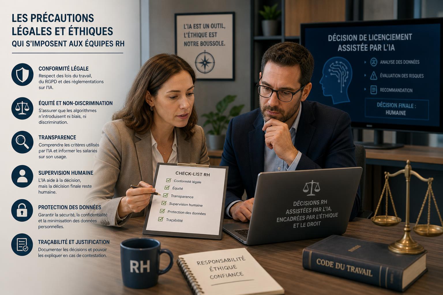 Les précautions légales et éthiques qui simposent aux équipes RH