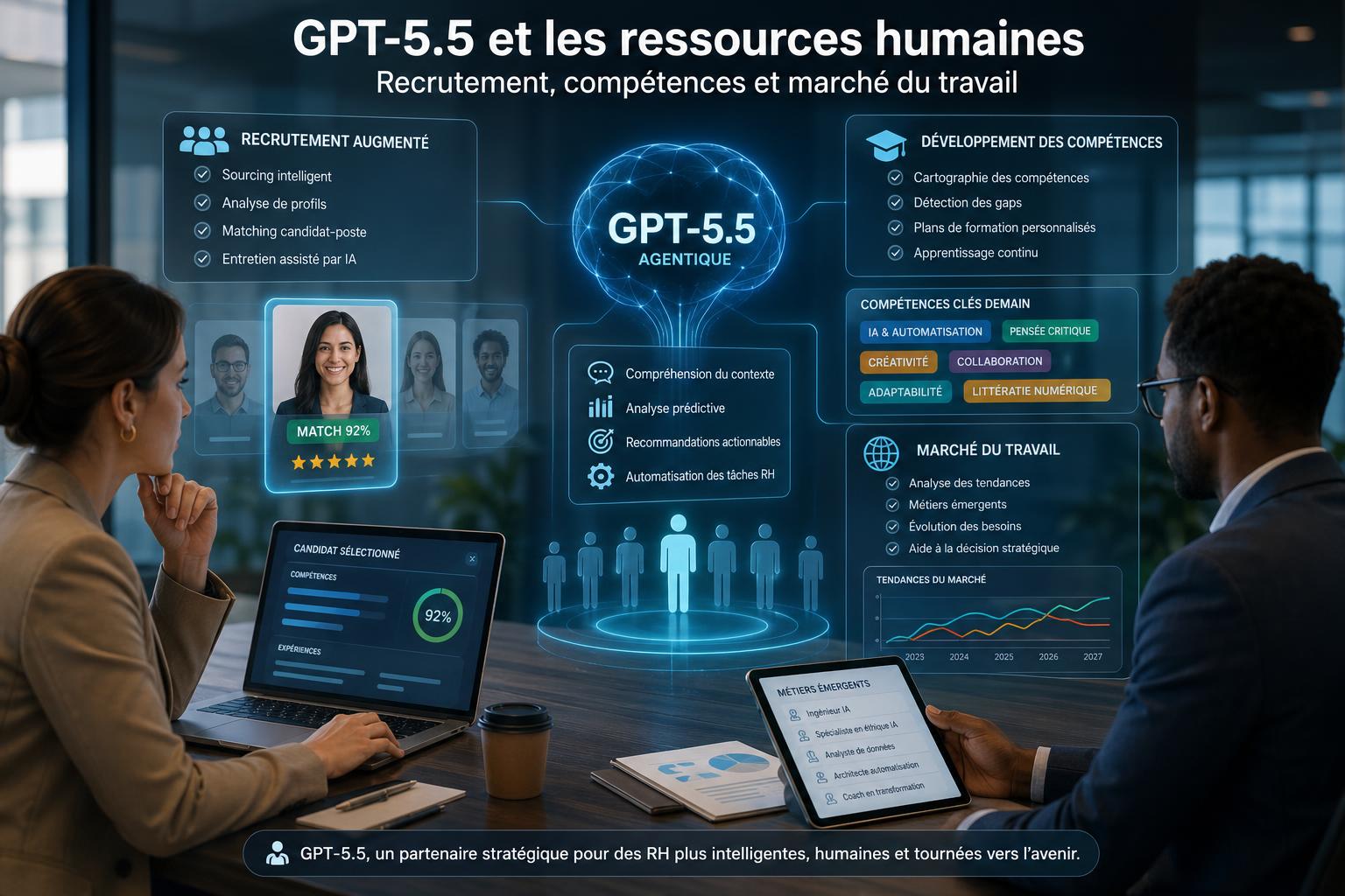 GPT-5.5 et les ressources humaines : recrutement, compétences et marché du travail