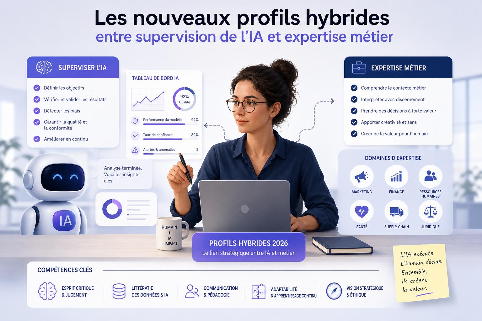 Les nouveaux profils hybrides : entre supervision de lIA et expertise métier