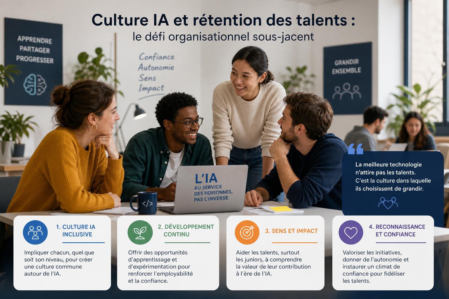Culture IA et rétention des talents : le défi organisationnel sous-jacent
