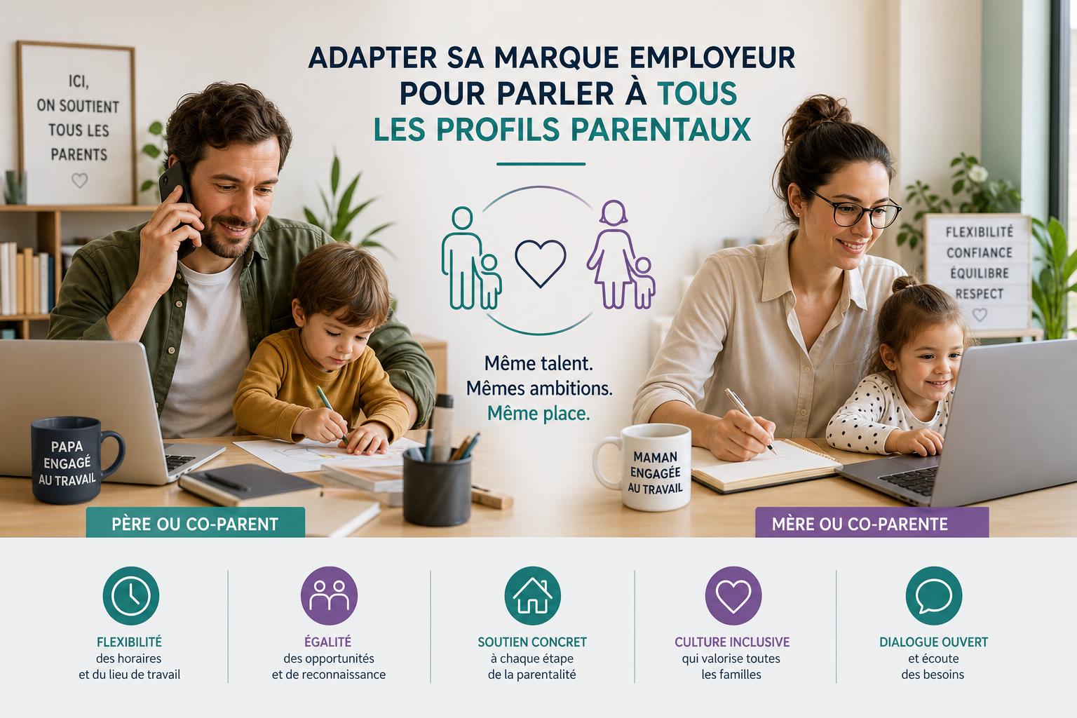 Adapter sa marque employeur pour parler à tous les profils parentaux