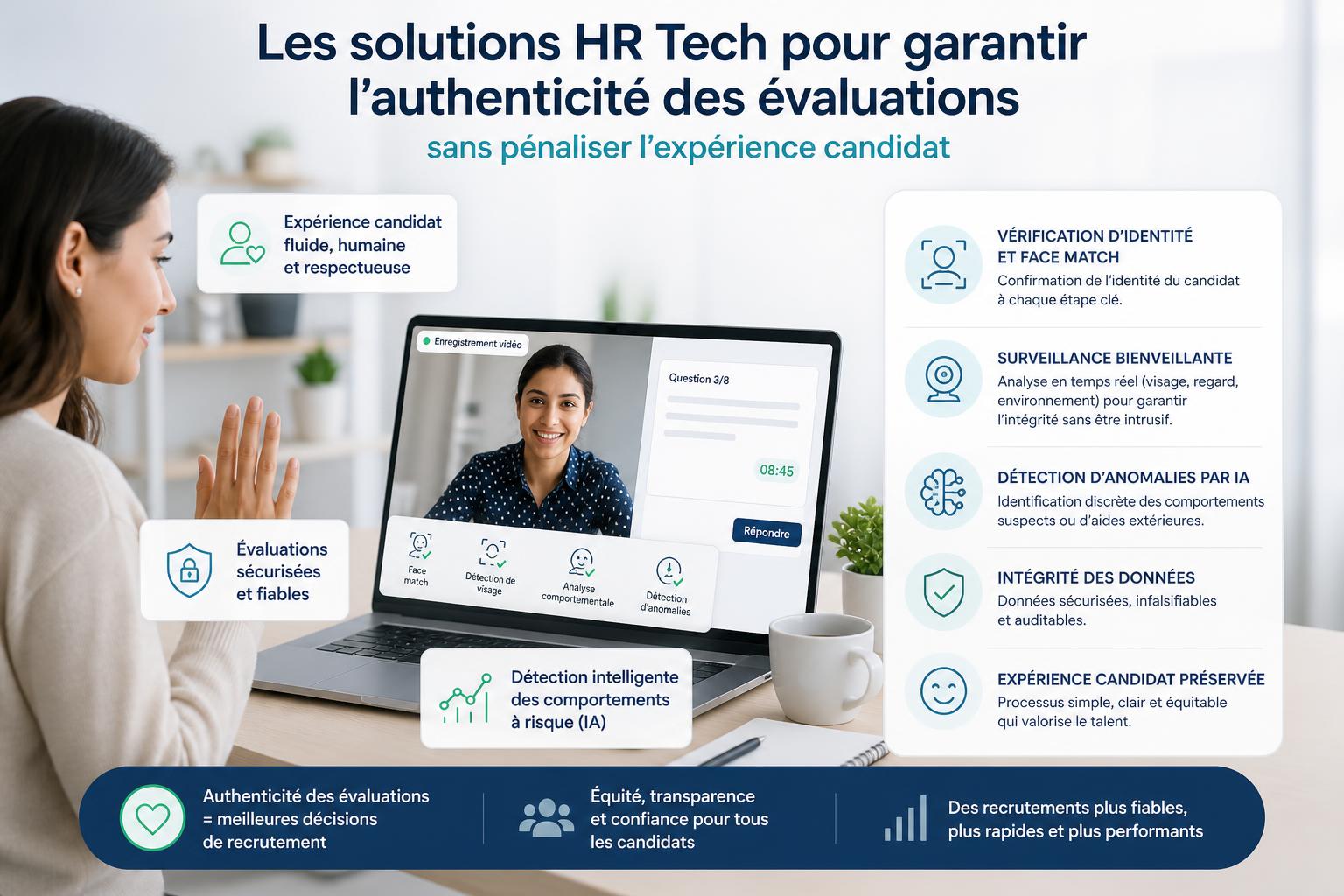 Les solutions HR Tech pour garantir lauthenticité des évaluations sans pénaliser lexpérience candidat