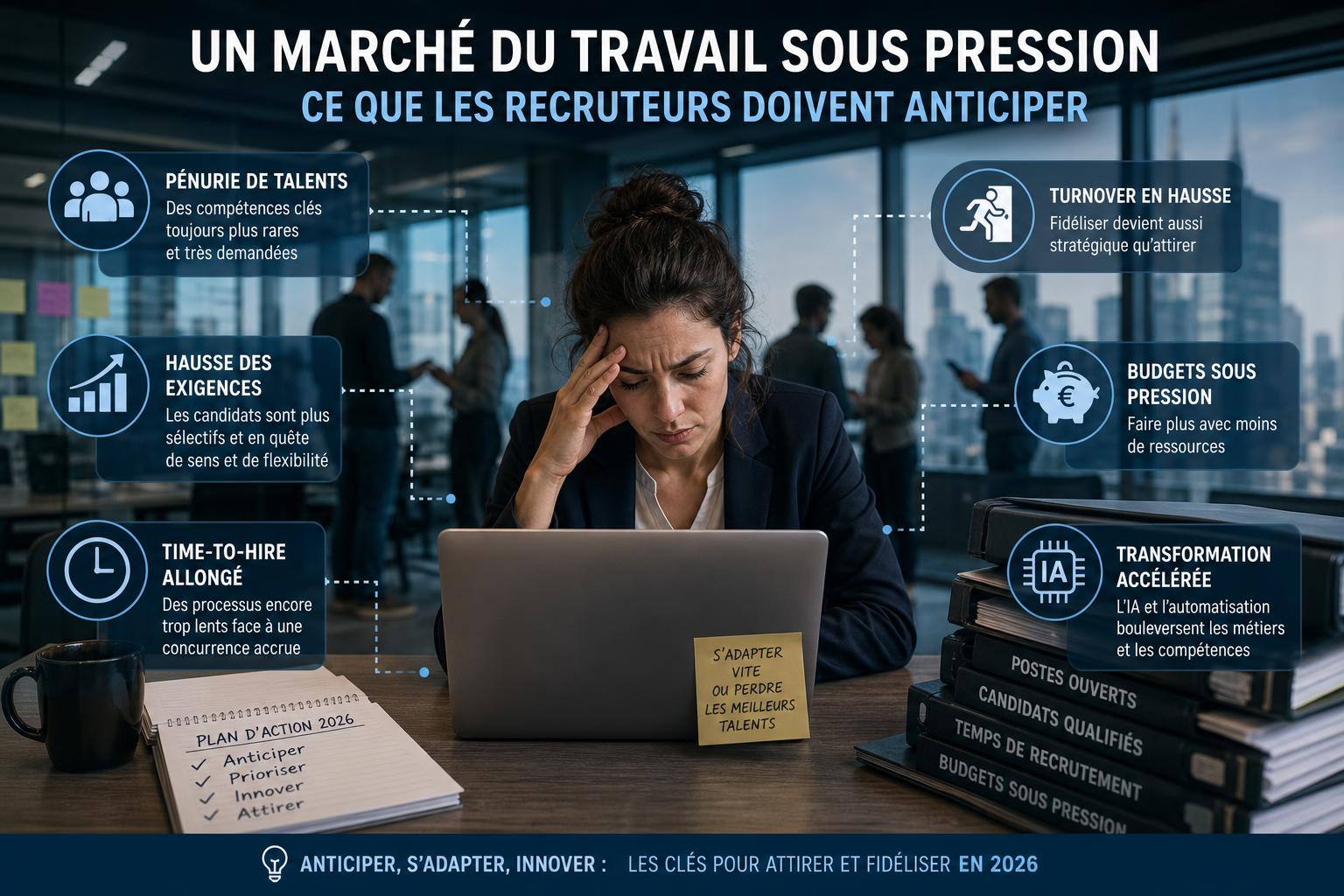 Un marché du travail sous pression : ce que les recruteurs doivent anticiper