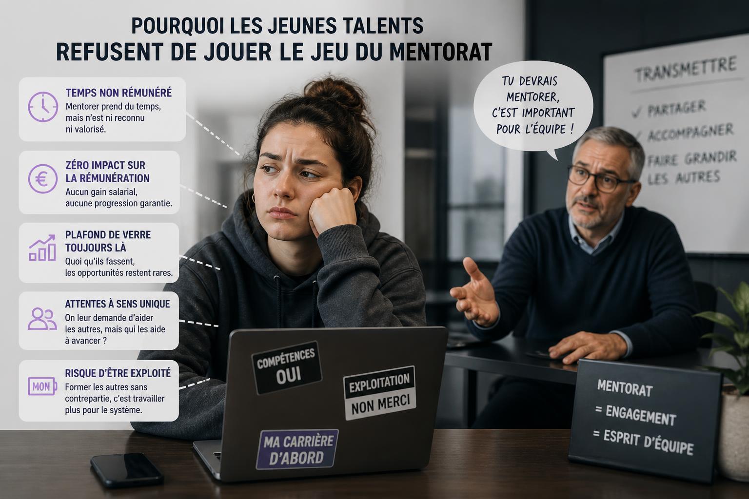 Pourquoi les jeunes talents refusent de jouer le jeu du mentorat