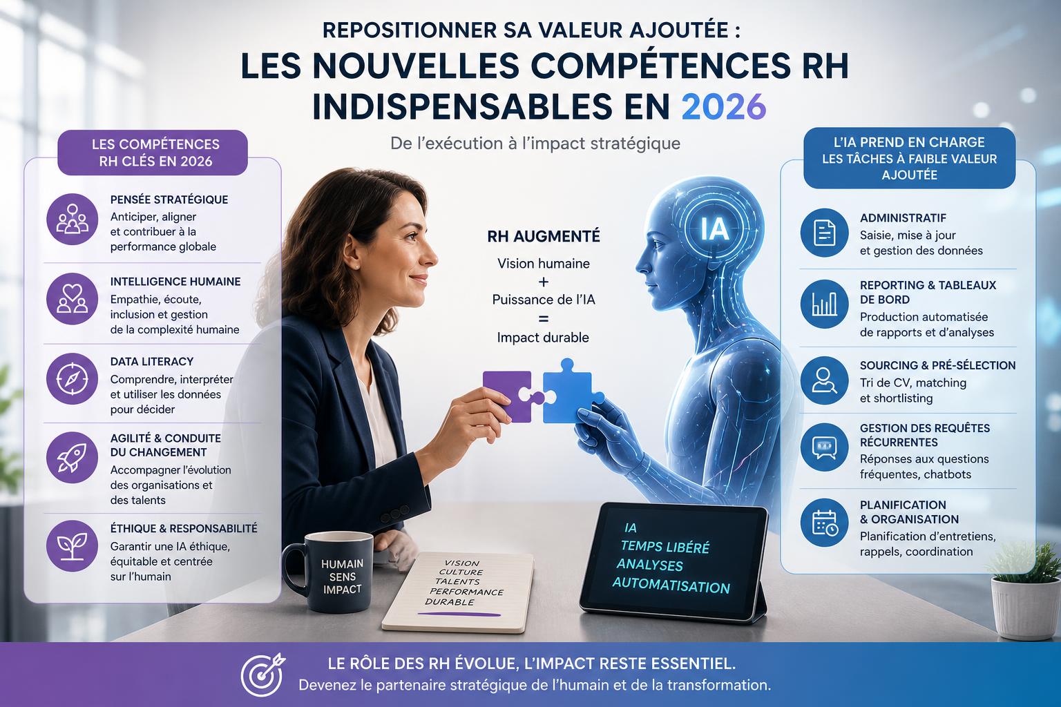 Repositionner sa valeur ajoutée : les nouvelles compétences RH indispensables en 2026