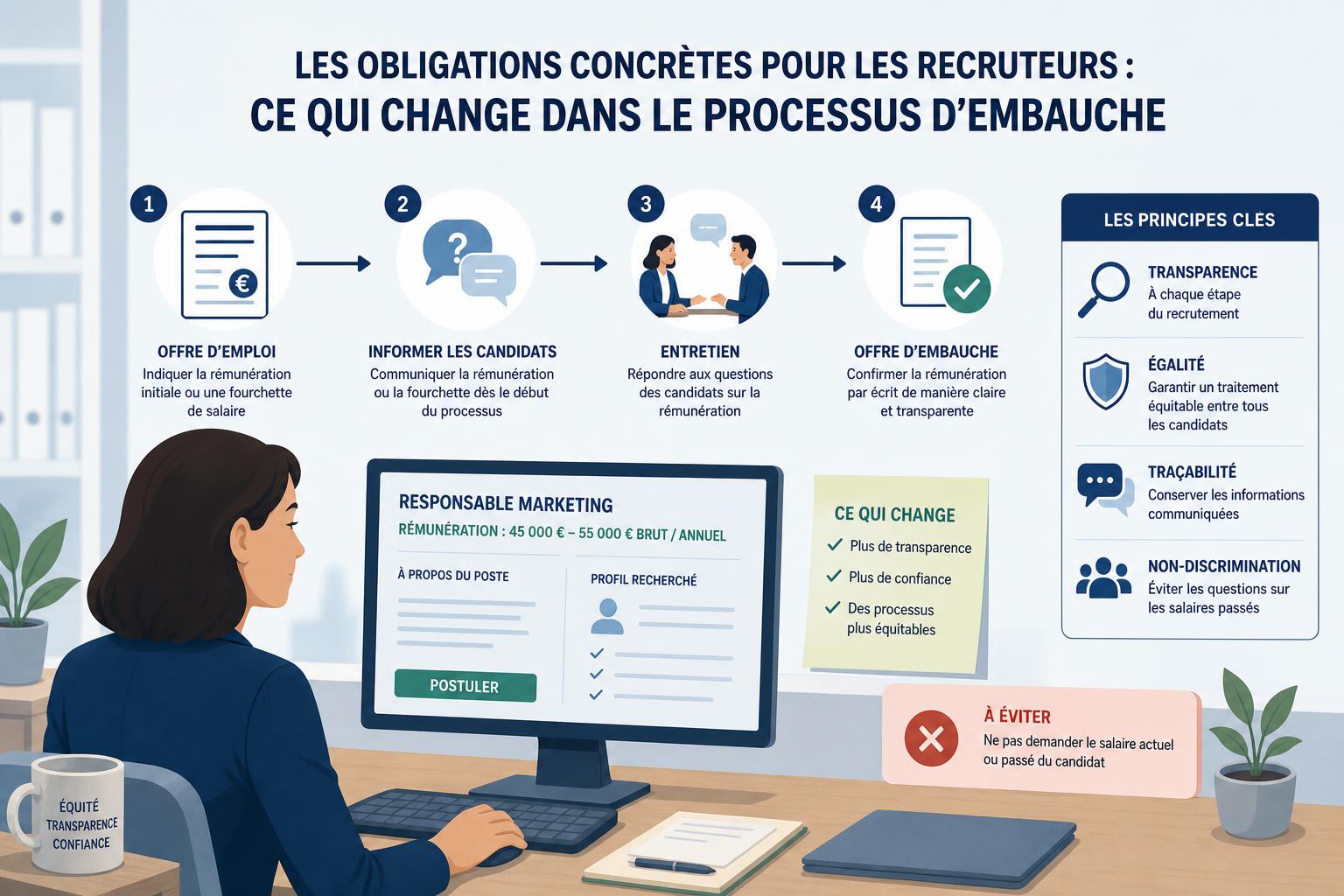 Les obligations concrètes pour les recruteurs : ce qui change dans le processus dembauche