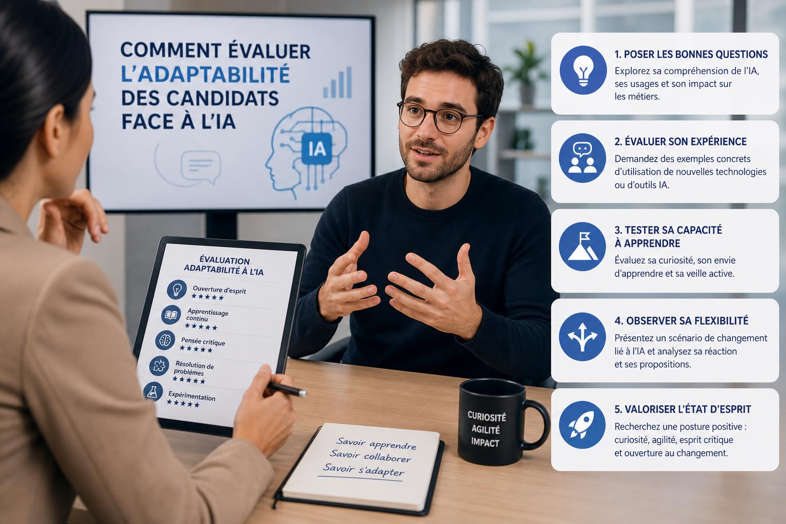 Comment évaluer ladaptabilité des candidats face à lIA